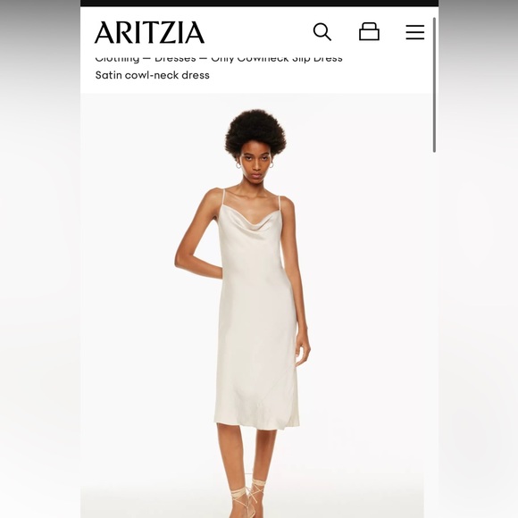 Aritzia cowl neck slip dress - Picture 4 of 4